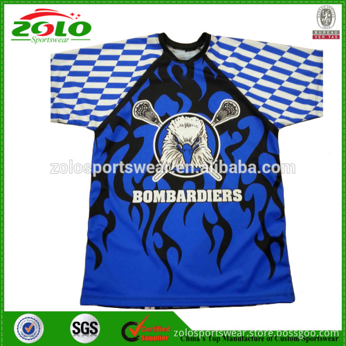 Custom Made Sublimation Boy's Lacrosse Shooter Shirt Uniforms